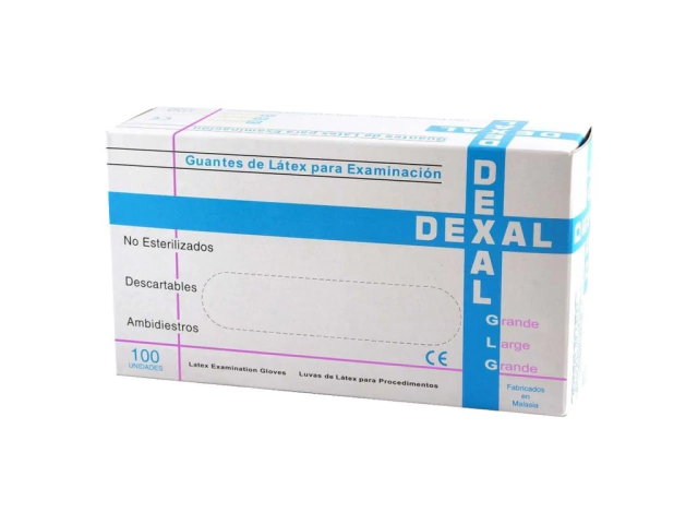 GUANTE DESCARTABLE LATEX EXAMINACIÓN